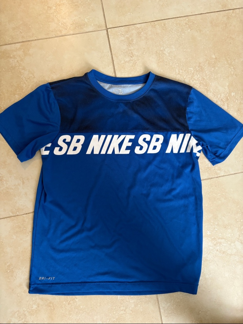 Nike Blue and Navy NIKE SB Athletic Tee